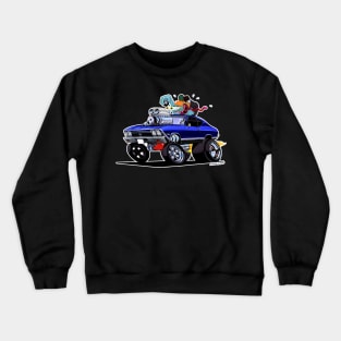 JUST IDLIN 68 Chevelle Blue Crewneck Sweatshirt